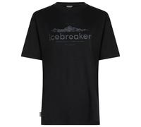 Icebreaker - Women's Merino 150 Tech Lite S/S Relaxed Heritage - Merinoshirt, Gr. XL, schwarz (Black)