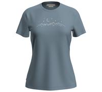 Icebreaker - Women's Merino 150 Tech Lite S/S Stars - Merinoshirt, Gr. S, grau (FlintBlue)
