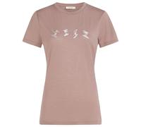 Icebreaker - Women's Merino 150 Tech Lite S/S Tee Snow Day - Merinoshirt, Gr. S, braun (Summit)