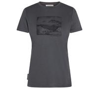Icebreaker - Women's Merino 150 Tech Lite S/S Tee Terrain - Merinoshirt, Gr. XL, blau/grau (Obsidian)