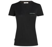 Icebreaker - Women's Merino 150 Tech Lite S/S Teeib Wordmark - Merinoshirt, Gr. XL, schwarz (Black)