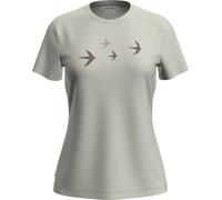 Icebreaker Womens Merino 150 Tech Lite SS Tee Bird Transit ecru heather - Größe XS