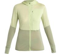 Icebreaker Women's Merino 200 Realfleece™ Descender Long Sleeve Zip Hoodie Glazen/Lichen/Cb XS