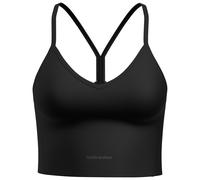 Icebreaker Merino Blend 260 Seamless Rib Strappy ärmelloses T-shirt XS Black