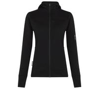 Icebreaker - Women's Merino 300 Realfleece Descender L/S Zip - Merinojacke, Gr. M, schwarz (Black)