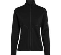 Icebreaker Women's Merino 560 Realfleece Elemental II Long Sleeve Zip Black L
