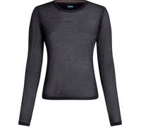 Icebreaker Women's Merino 75 Cool-Lite Featherlight Longleeve Crewe Black L