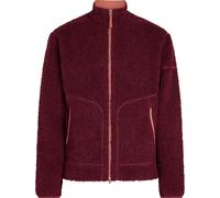 Icebreaker Women's Merino 800 Realfleece High Pile Longsleeves Zip Port Dk Hthr/cedar Wood S