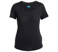 Icebreaker - Women's Merino Cool-Lite Sphere III S/S Scoop - Merinoshirt, Gr. XS, schwarz (Black)
