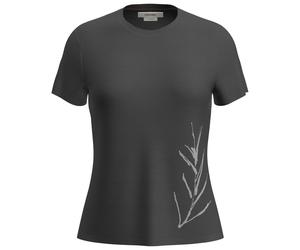 Icebreaker - Women's Merino Core S/S Tee Panax - Funktionsshirt, Gr. L, grau (Obsidian)