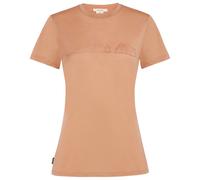 Icebreaker - Women's Merino150 TechLite S/S Single Line Camp - Merinoshirt, Gr. S, beige (DesertSand)
