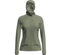 Icebreaker Womens Quantum IV LS Zip Hoodie lichen - Größe XL