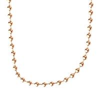 .iced-out. 925 Sterling Silver Bling Chain - BALL 4mm rose gold - 50cm