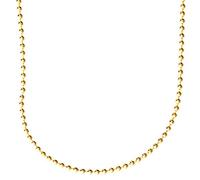 .iced-out. Sterling 925er Silber Bling Kugelkette - BALL 2mm gold 50cm
