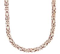 .iced-out. Sterling 925er Silber Königskette - BYZANTIN 6x6mm rose gold