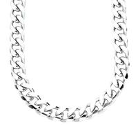 .iced-out. Sterling 925er Silber Panzerkette - MIAMI CUBAN 10mm - 50cm