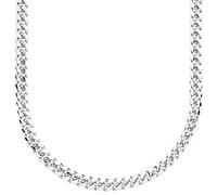 .iced-out. Sterling 925er Silber Panzerkette - MIAMI CUBAN 5mm - 70cm