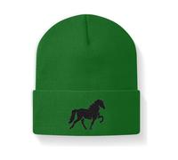 Icelandic Horse Islandpferde - Beanie - Kelly Green / M