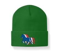 Icelandic Horse Islandpferde - Beanie - Kelly Green / M