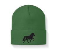 Icelandic Horse Islandpferde - Beanie - Moss Green / M