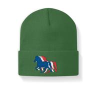 Icelandic Horse Islandpferde - Beanie - Moss Green / M