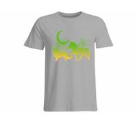 Icelandic Horse Islandpferde Übergrößenshirt - Graumeliert / 3XL