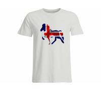 Icelandic Horse Islandpferde Übergrößenshirt - Orange / 3XL