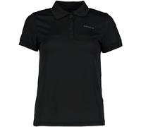 Poloshirt ICEPEAK "BAYARD", Damen, Gr. 3XL, schwarz (basic schwarz), Obermaterial: 100% Polyester, Shirts, sportlicher Stil, aus Polyester, schnelltrocknend, pflegeleicht (84562313-XXXL) basic schwarz