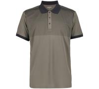 Poloshirt ICEPEAK "Icepeak Polo shirt Bronson", Herren, Gr. L, granit, Stoff, 100% Polyester, normal, hoch geschlossener Ausschnitt, Shirts (96716806-L) granit