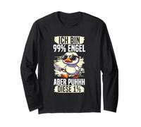 Ich Bin 99% Engel Aber Puhhh Diese 1% Ente Humor Spruch Langarmshirt