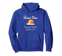 Ich Bin auf Flusszeit - Tausend Inseln Clayton NY St. Lawrence Pullover Hoodie, Unisex für Erwachsene, Königsblau, L