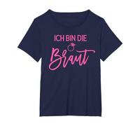 Ich Bin Die Braut T-Shirt mit Ring Grafiken Rosa