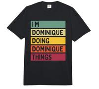 Ich Bin Dominique Ich Mache Dominique Dinge Lustig Personalisiert Comfort Colors Adult Heavyweight T-Shirt