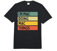 Ich Bin Mac Doing Mac Things Lustiges personalisiertes Zitat Comfort Colors Adult Heavyweight T-Shirt
