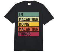 Ich Bin MacArthur Ich Mache MacArthur Things Lustig Personalisiert Comfort Colors Adult Heavyweight T-Shirt