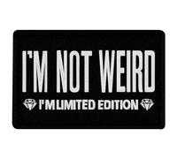 Ich bin nicht komisch I'm Limited Edition Bestickter Aufnäher mit Haken- und Flauschbänder