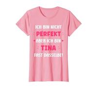 Ich Bin Nicht perfekt, Aber ich Bin Tina T-Shirt, Damen, Rosa, 3XL