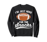 Ich Bin nur Hier für die Snacks Funny Football Sweatshirt
