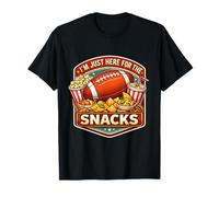 Ich Bin nur wegen der Snacks da, die Fußballfans am Spieltag Essen T-Shirt