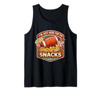 Ich Bin nur wegen der Snacks da, die Fußballfans am Spieltag Essen Tank Top