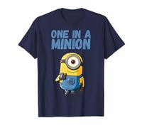 Ich - Einfach Unverbesserlich Minions One In A Minion Blau Text Portrait T-Shirt