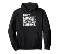 Ich extrovertiere nur mit Menschen, die Sich wie Sonnenschein fühlen Pullover Hoodie