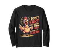 Ich Furze Nicht, ich flüstere nur in Meine Hose, lustiger Hühnerliebhaber Langarmshirt