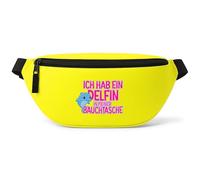 Ich hab EIN Delfin in meiner Bauchtasche - Bauchtasche | Malle | Party | Urlaub | lustige Sprüche | Festival | Umhängetasche | Gelb