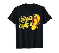 Ich Habe La Chancla überlebt, Flip Flop, Lustig Preisgünstiges Grafik-T-Shirt