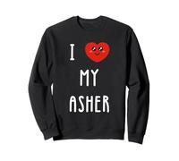 Ich Liebe Asher Name Lustig Sweatshirt