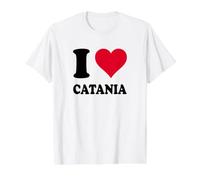 Ich Liebe Catania Preisgünstiges Grafik-T-Shirt, Herren, Weiß, XL