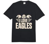 Ich Liebe das Eagles Fierce Pride Emblem Comfort Colors Adult Heavyweight T-Shirt