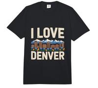 Ich Liebe die Skyline Mountains von Denver Comfort Colors Adult Heavyweight T-Shirt