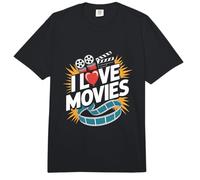 Ich Liebe Filme Heart Cinema Enthusiast Comfort Colors Adult Heavyweight T-Shirt